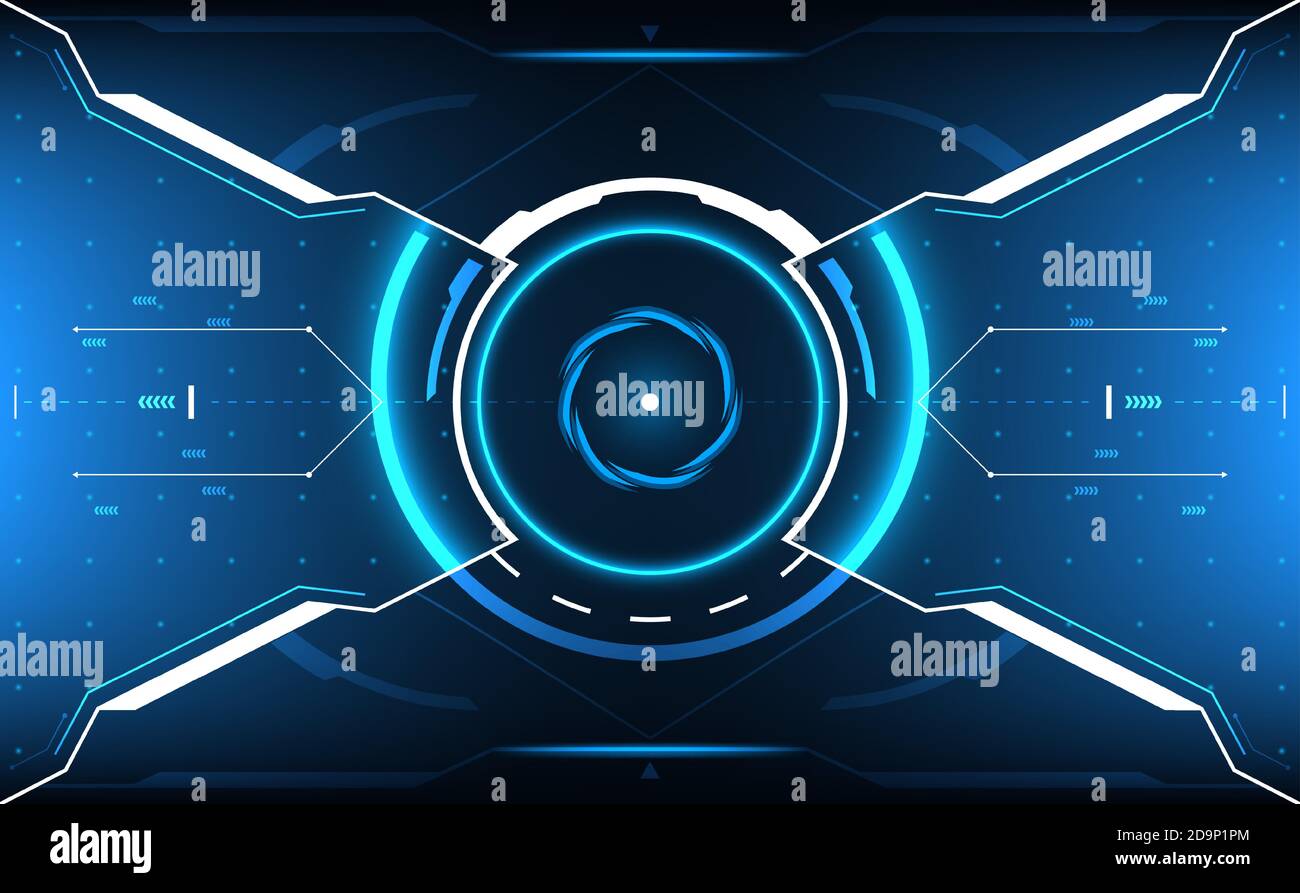 Panneau HUD interface utilisateur.concept futuriste.vecteur et illustration Illustration de Vecteur