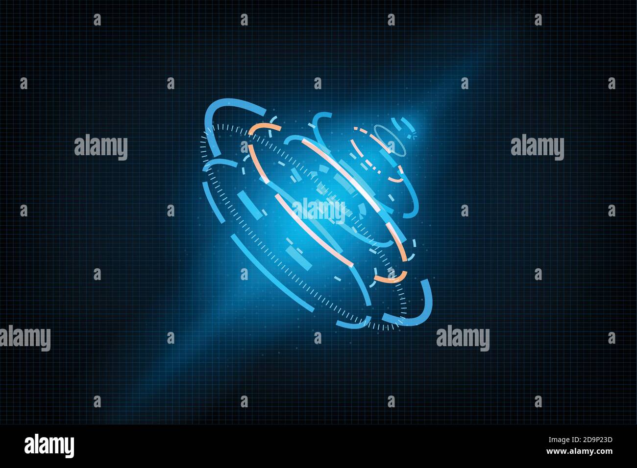 Arrière-plan abstrait futuriste .futur thème concept arrière-plan.Tableau de bord de données,graphique,Panel digital concept.vector et l'illustration Illustration de Vecteur