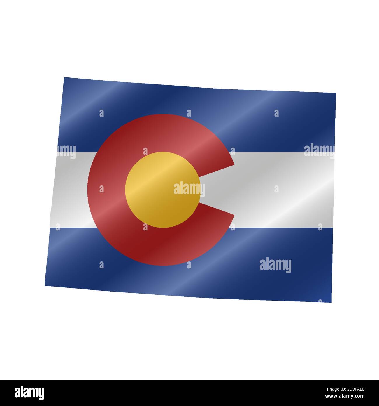 T-shirt Drapeau De Loveland, Colorado (États-Unis) – CB Products – Neuf étiquettes
