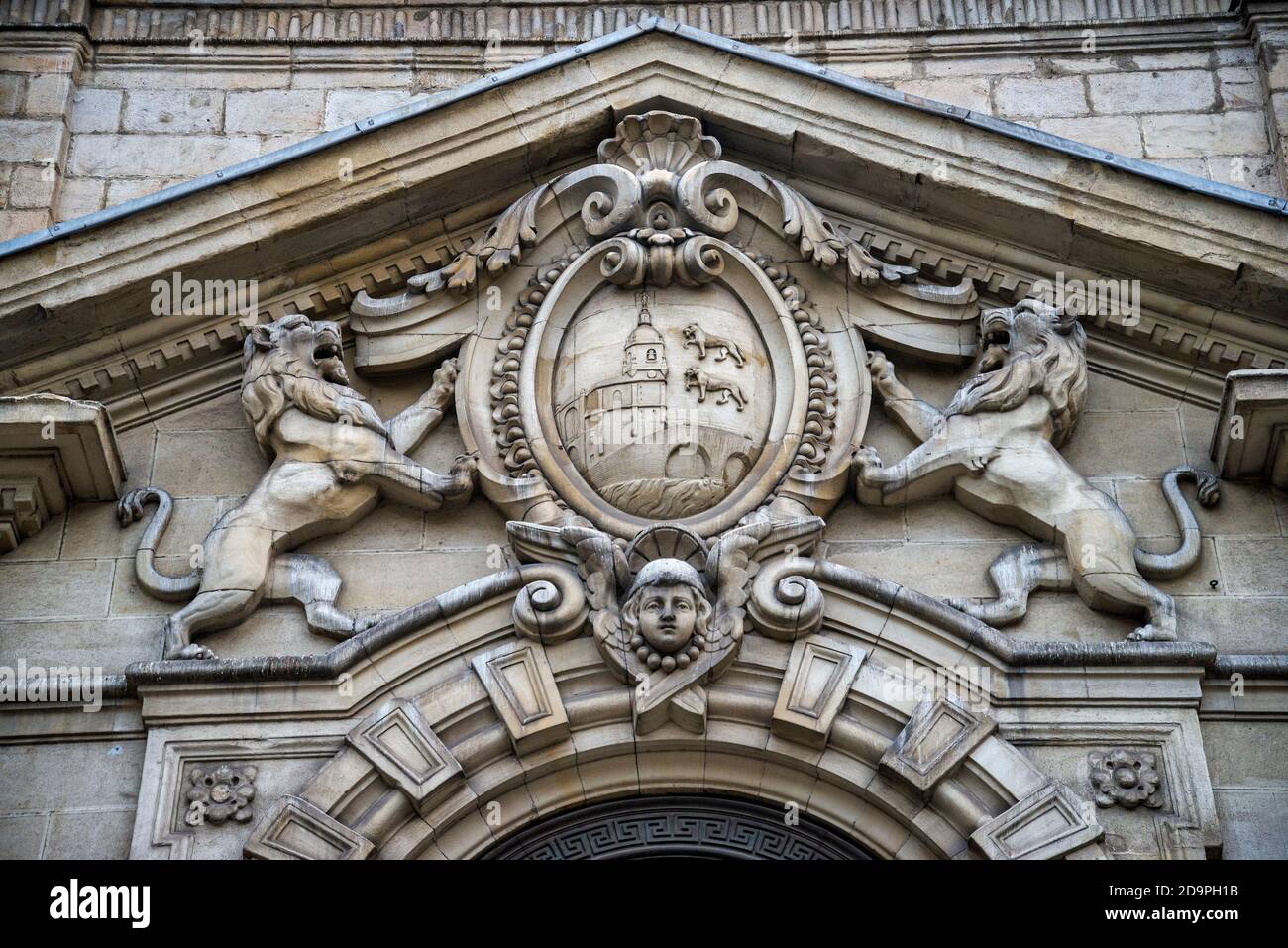Église de San Nicolas, Bilbao, Bizkaia, Espagne Banque D'Images