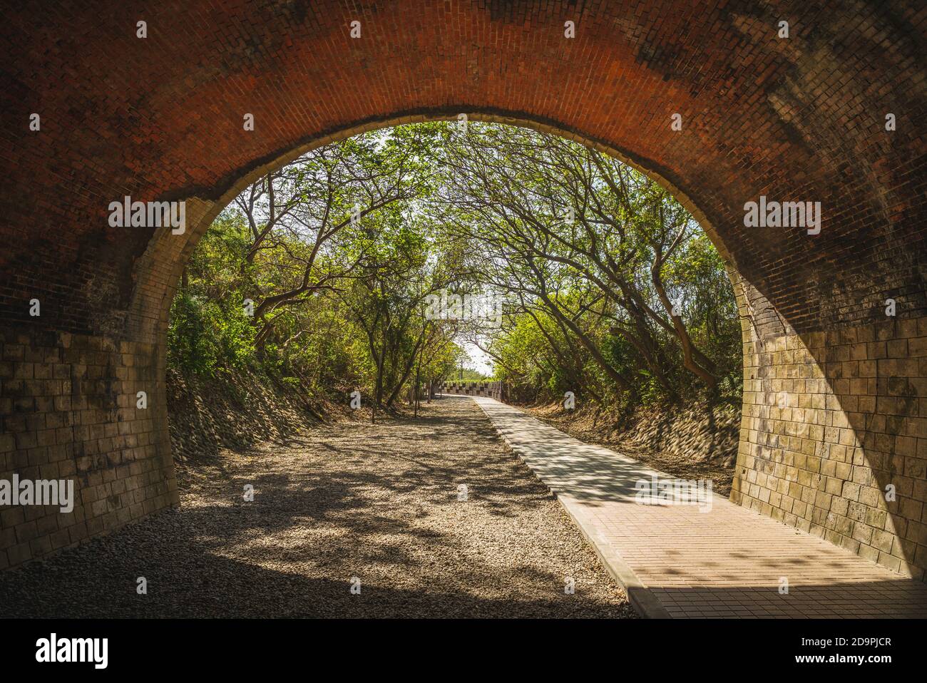 Façade des tunnels de Qide Twin dans le comté de miaoli, taïwan Banque D'Images