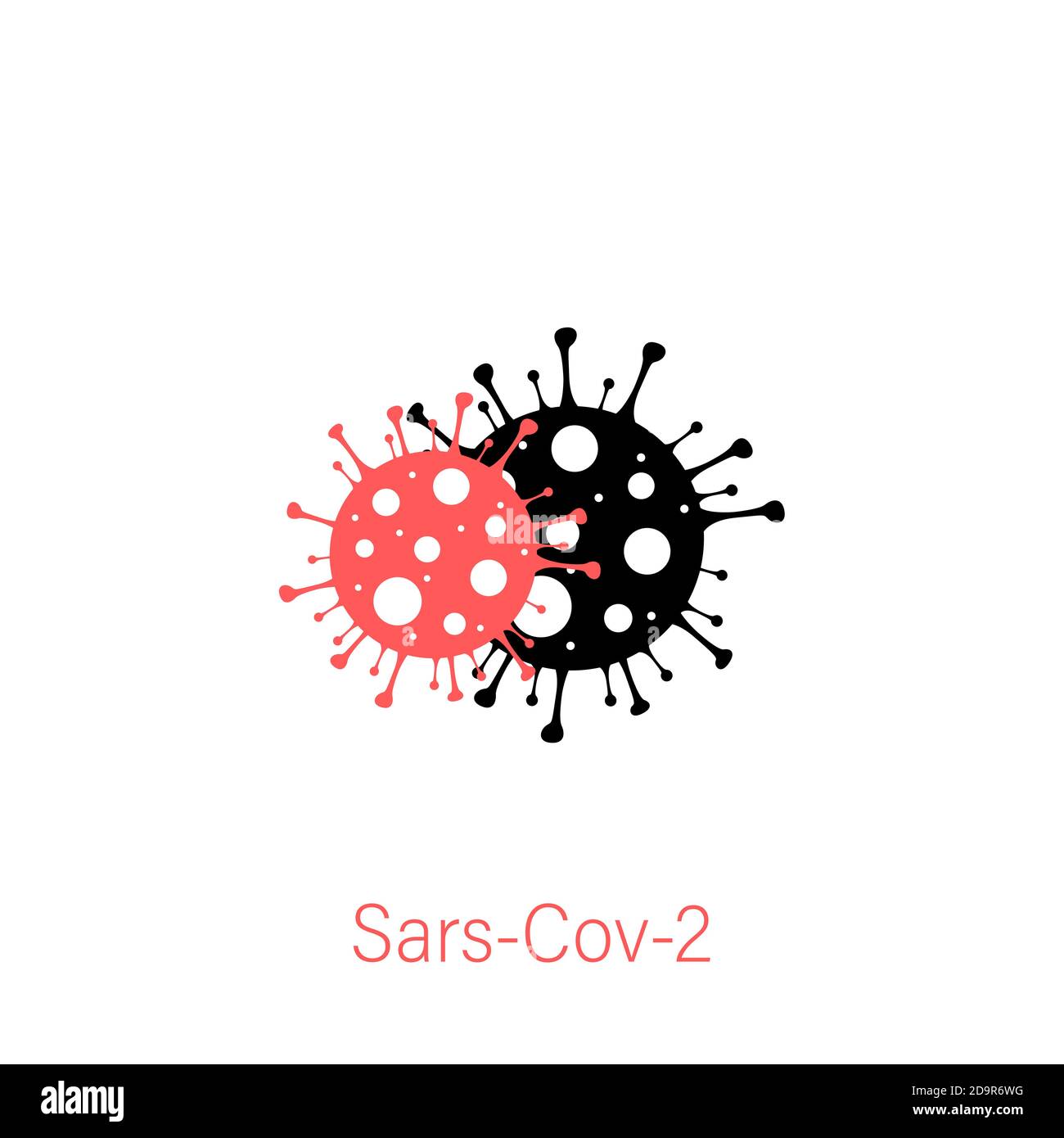 SARS-Cov-2 vecteur icône. Concept covid 19. Vecteur concept Illustration de Vecteur