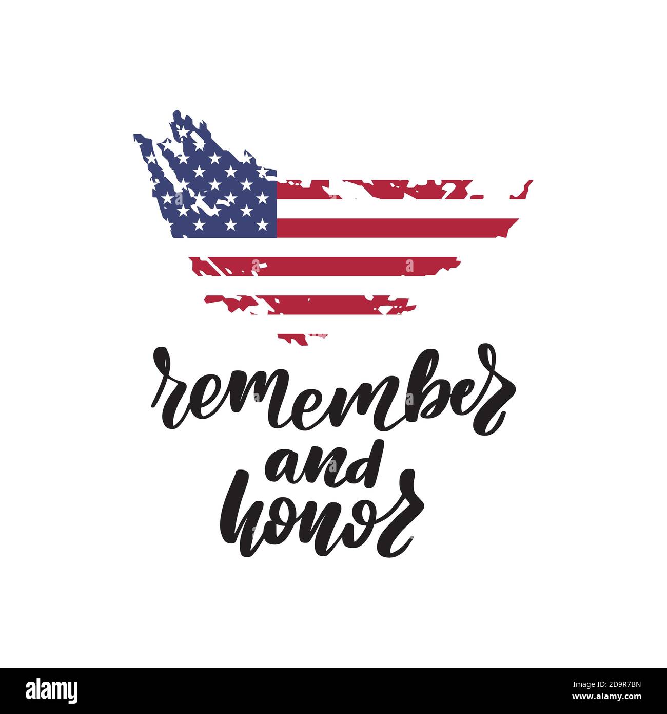 Memorial Day aux États-Unis. Rappelez-vous et honorez. Illustration de Vecteur