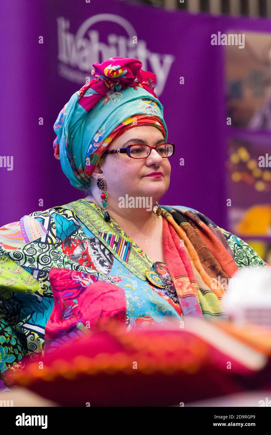 Camila Batmanghelidjh, fondatrice de la Kids Company Charity. Présentation de la conférence Shaftesbury 2013, à la Harrow School, à Harrow, Londres, Royaume-Uni Banque D'Images