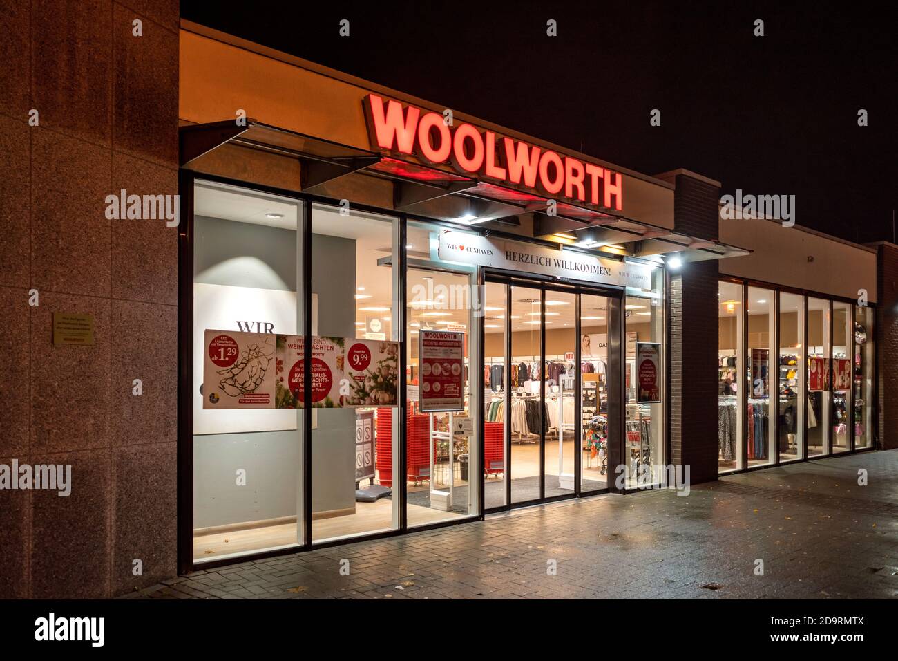 Grand magasin Woolworth à Cuxhaven, en Allemagne Banque D'Images