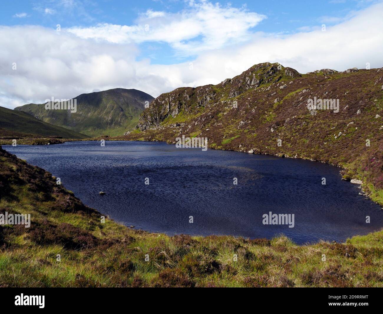 Lochan na MNA au sud du Loch Gagnez avec Ben Vorlich derrière, Scottish Highlands, Écosse Banque D'Images