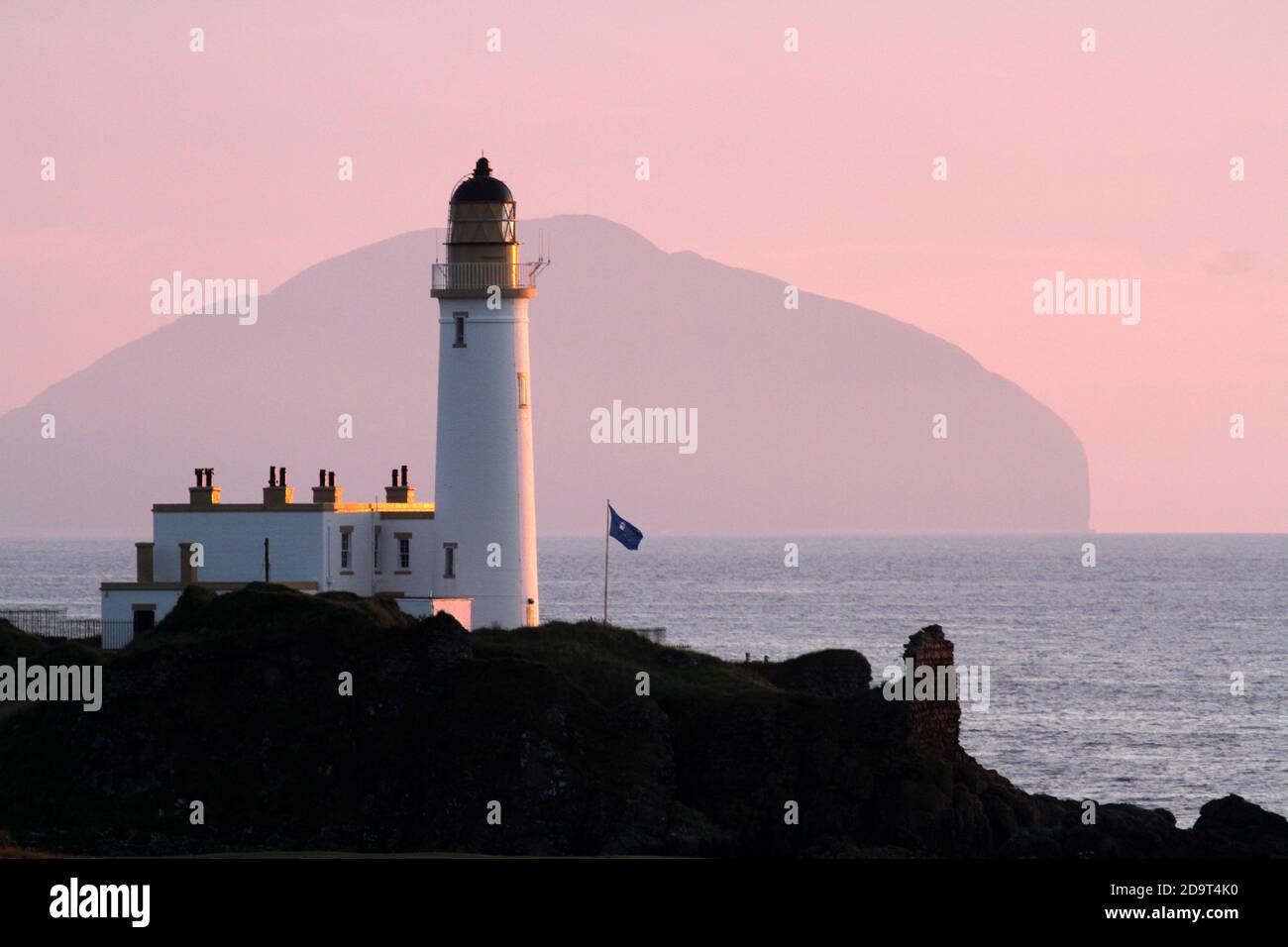 Turnberry Lighthouse, South Ayrshire, Écosse, Royaume-Uni 24 mètres de haut, avec 76 marches au sommet, a gardé la côte d'Ayrshire depuis 1873. Banque D'Images