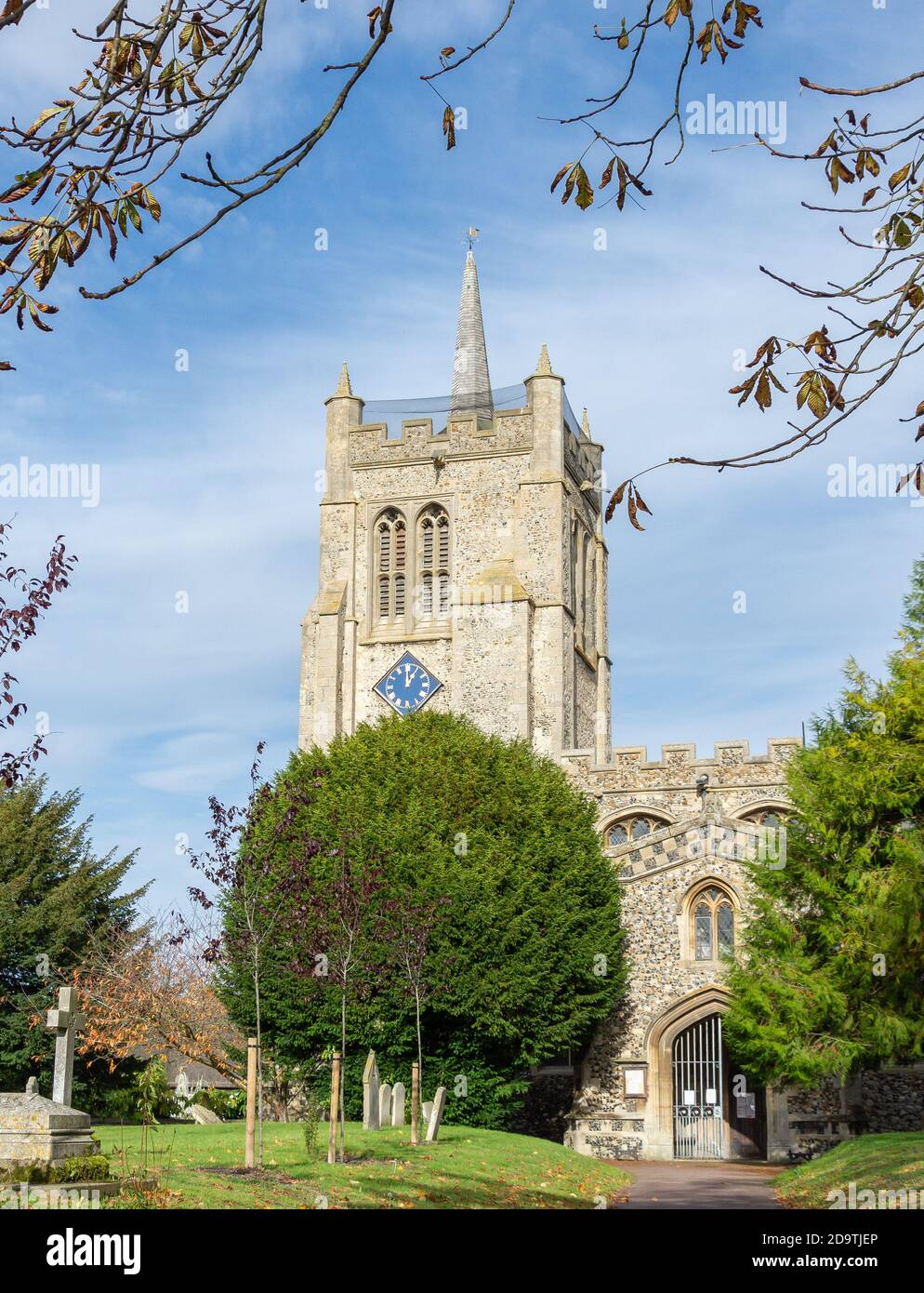 Église de la Toussaint, Vicaridge Close, Melbourn, Cambridgeshire, Angleterre, Royaume-Uni Banque D'Images