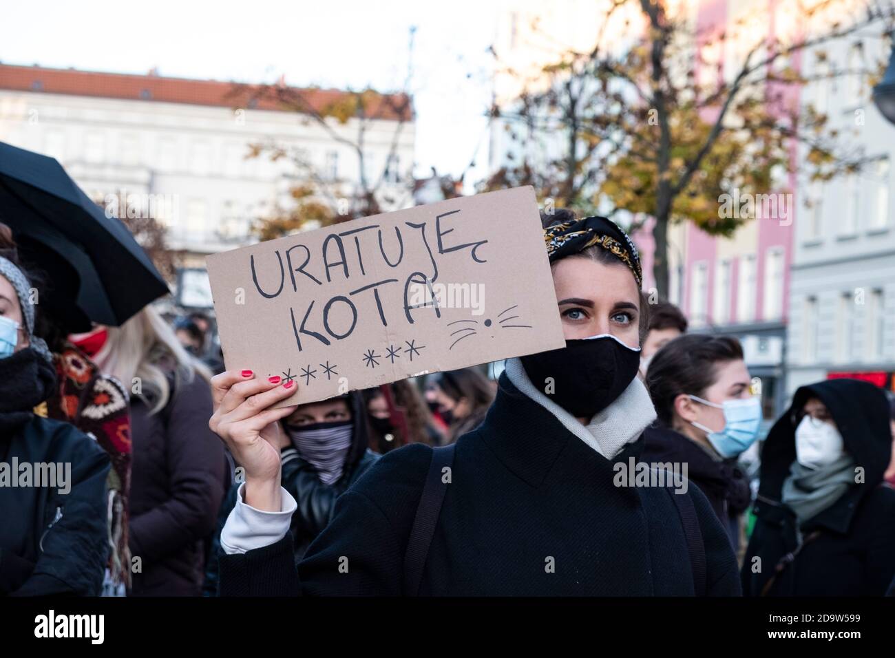 Berlin, Allemagne. 07th nov. 2020. 7 novembre 2020 - protestation contre le gouvernement polonais et l'interdiction de l'avortement. (Photo de Beata Siewicz/Pacific Press/Sipa USA) crédit: SIPA USA/Alay Live News Banque D'Images