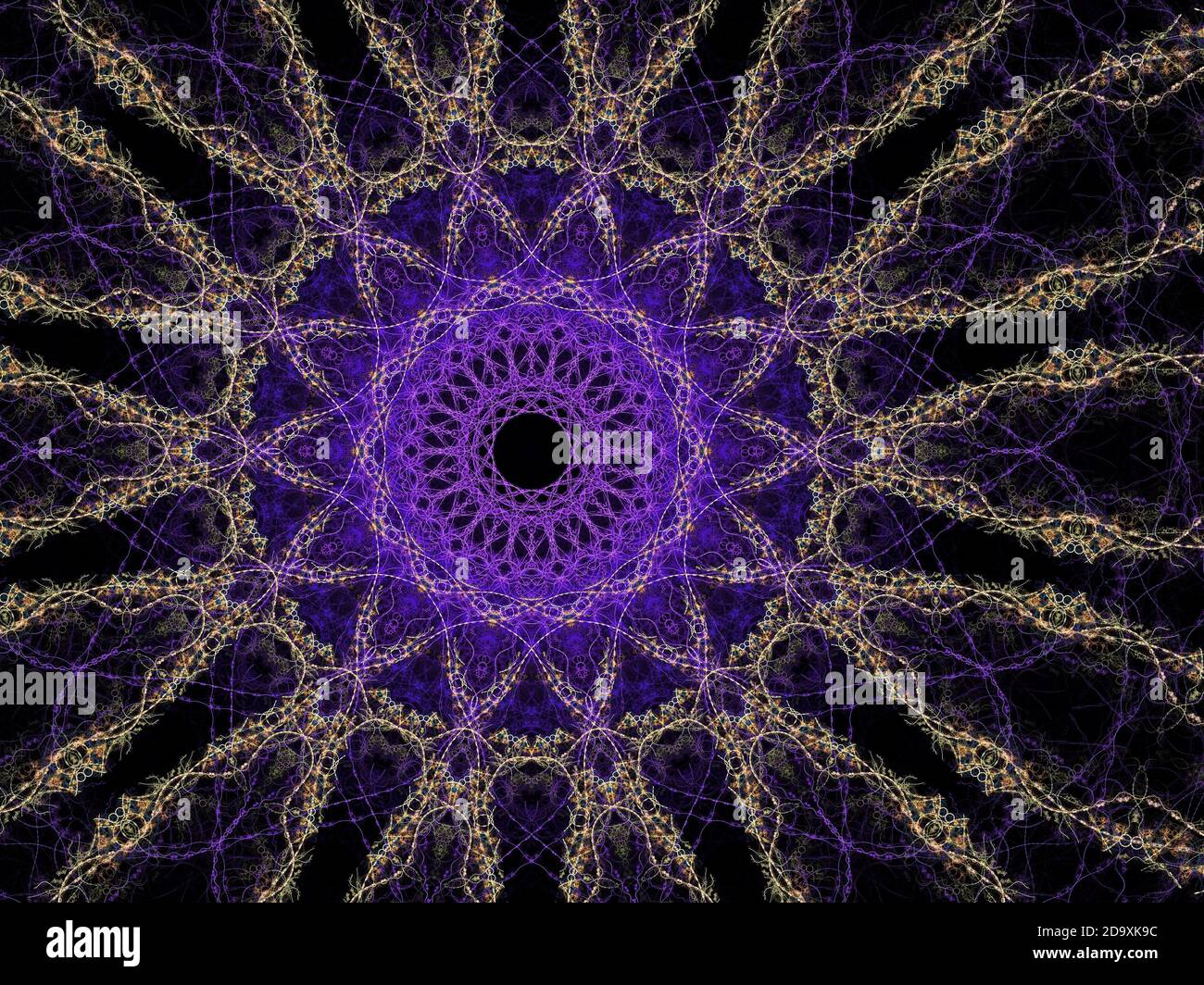 Design gothique Mandala Banque D'Images