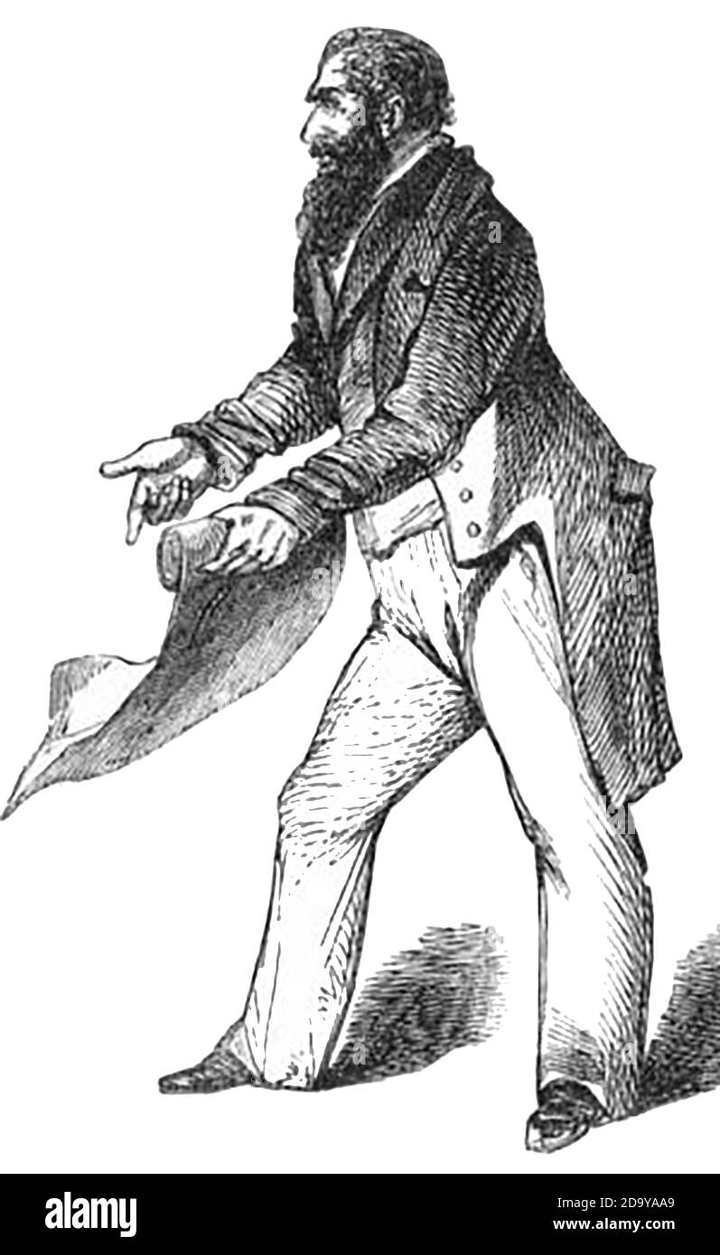 Philip Henry Muntz ancien député du Parti libéral radical (député britannique) de Birmingham (1811-1888). Il était un fervent partisan du charisme et devint maire de Birmingham. Banque D'Images