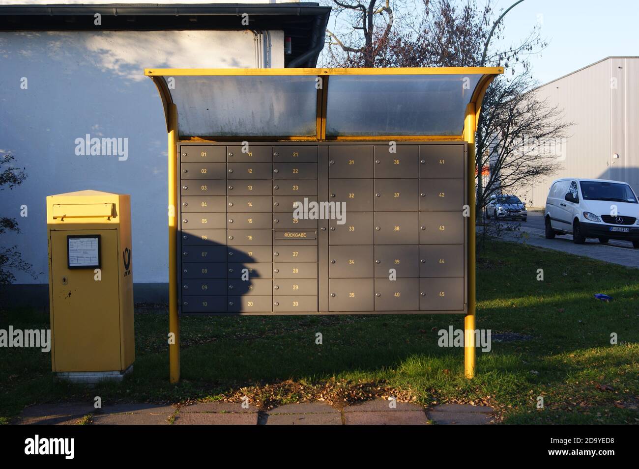 Briefkästen à Berlin-Staaken Banque D'Images
