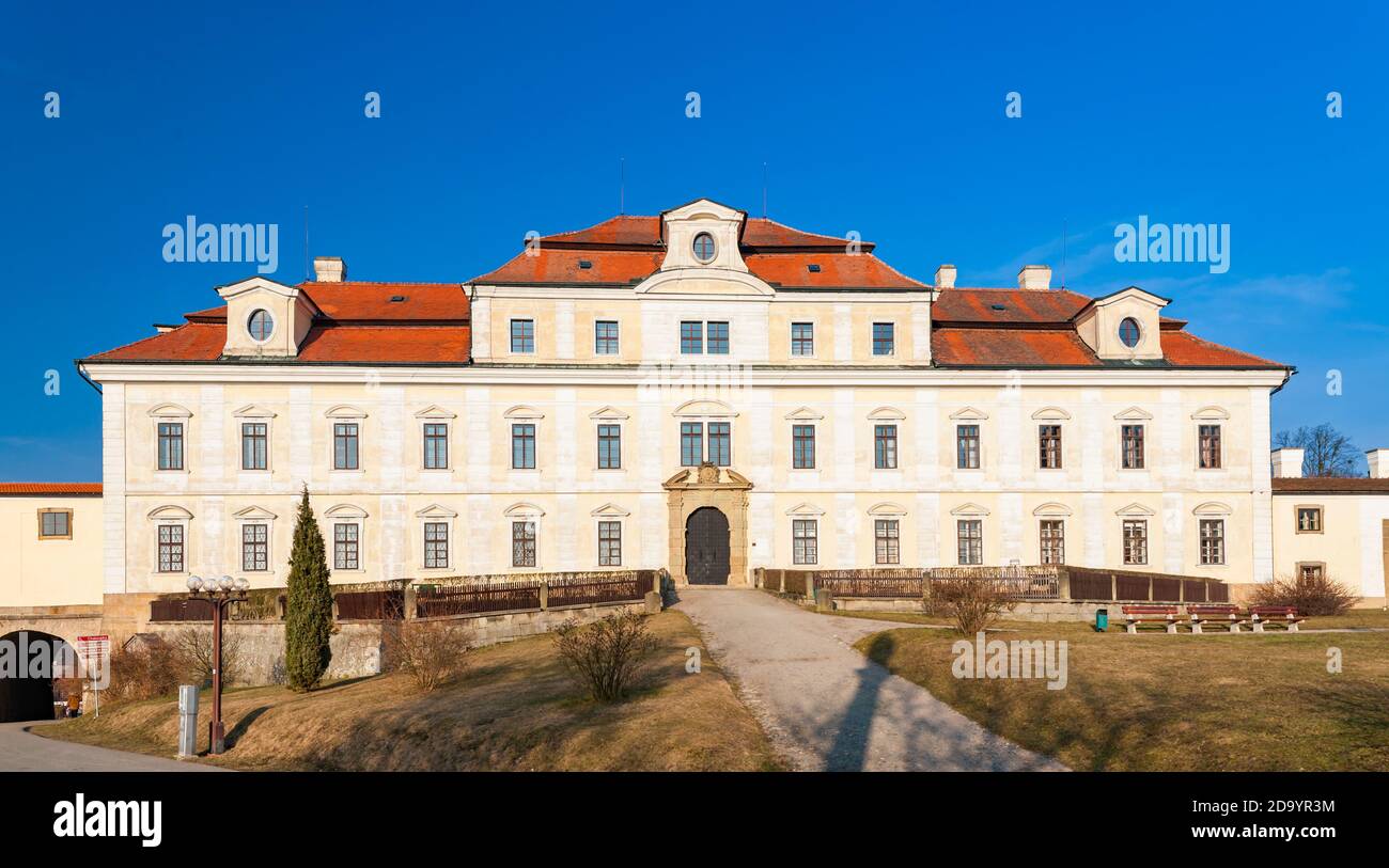 Château de Rychnov nad Kneznou, Bohême orientale, République tchèque Banque D'Images
