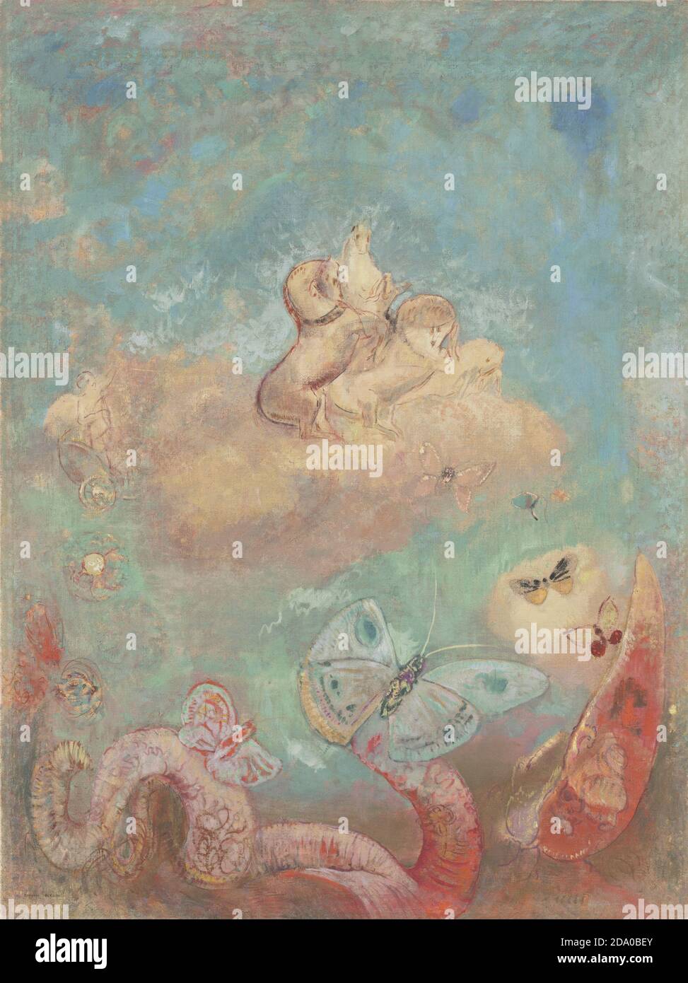 Odilon Redon - le Chariot d'Apollon. 1905–1916. Peinture haute résolution. Banque D'Images