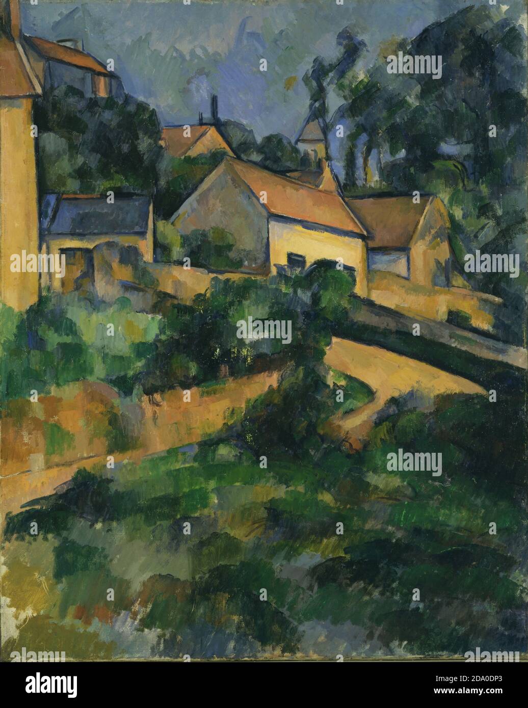 Paul Cézanne. Tourner la route à Montgeroult. 1898. Peinture haute résolution. Banque D'Images