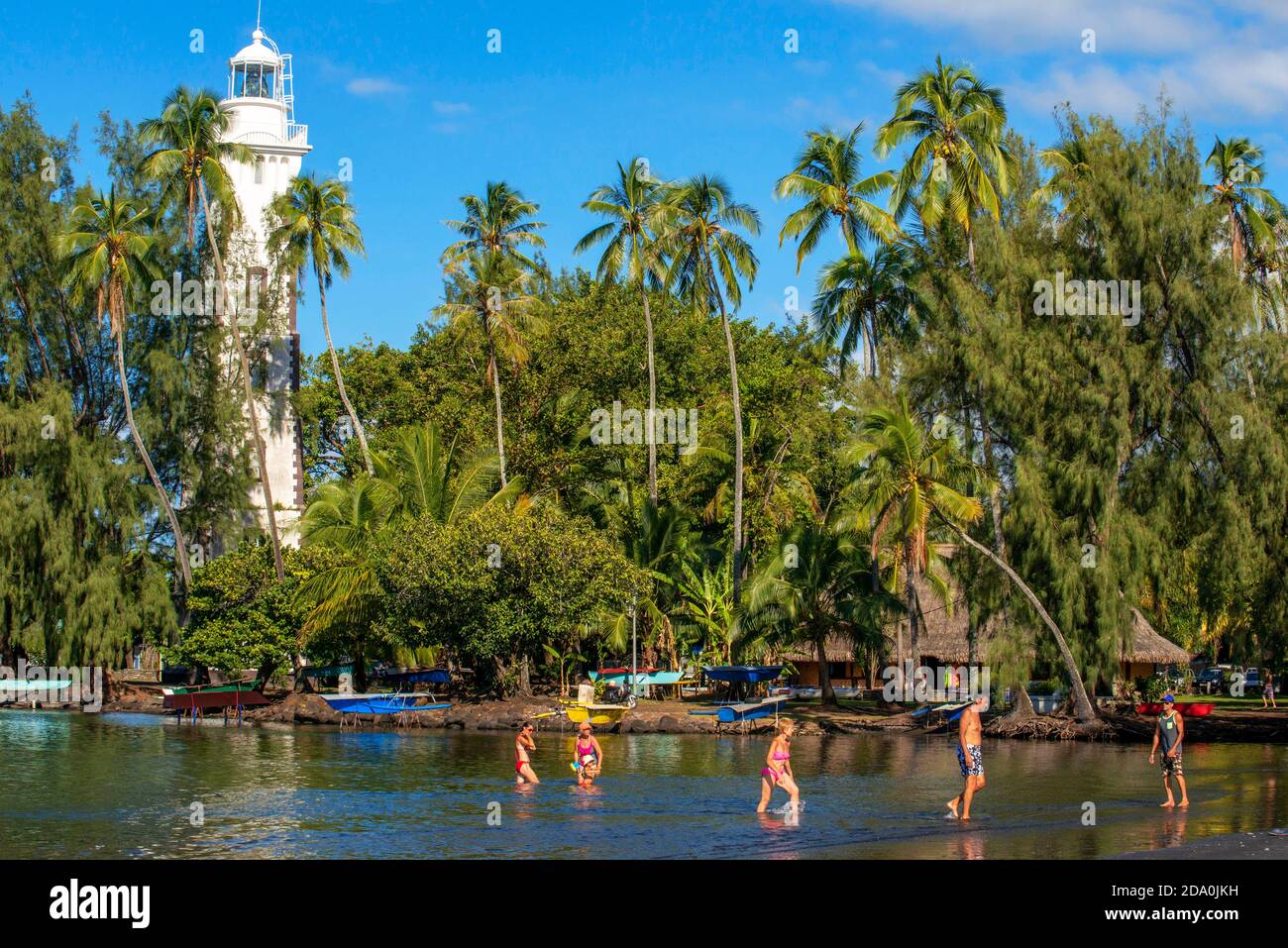 Phare de Vénus point (pointe Vénus), île de Tahiti, Polynésie française
