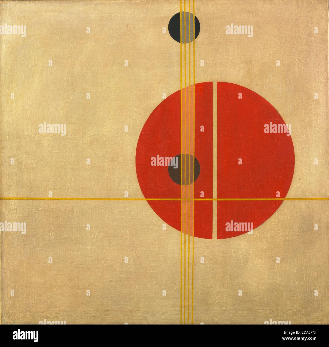 László Moholy-Nagy. (Américain, né en Hongrie. 1895-1946). Q 1 Supromatisme. 1923. Huile sur toile. Banque D'Images