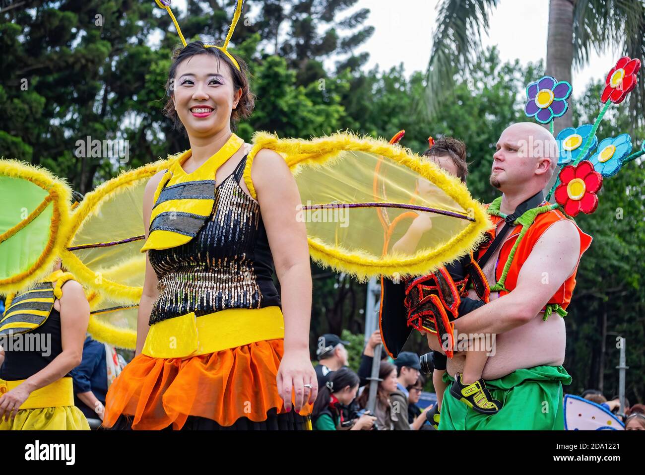 Taipei, 18 octobre 2013 - Rio Carnival style Dream Parade à Taïwan Banque D'Images