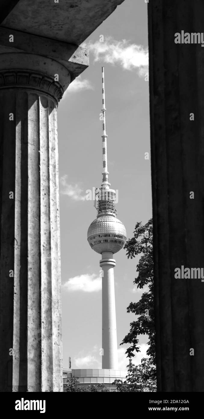 Tour de télévision de Berlin - monument de l'Allemagne, l'Europe. Banque D'Images