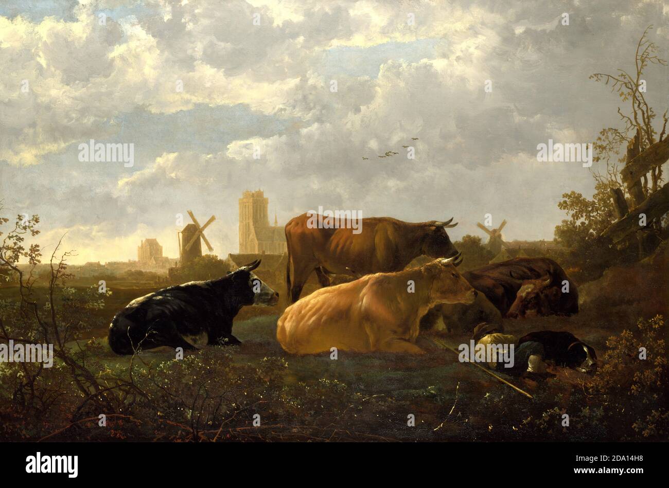 CUYP, Aelbert - la petite mort. Peinture à l'huile européenne ancienne, style classique. Banque D'Images