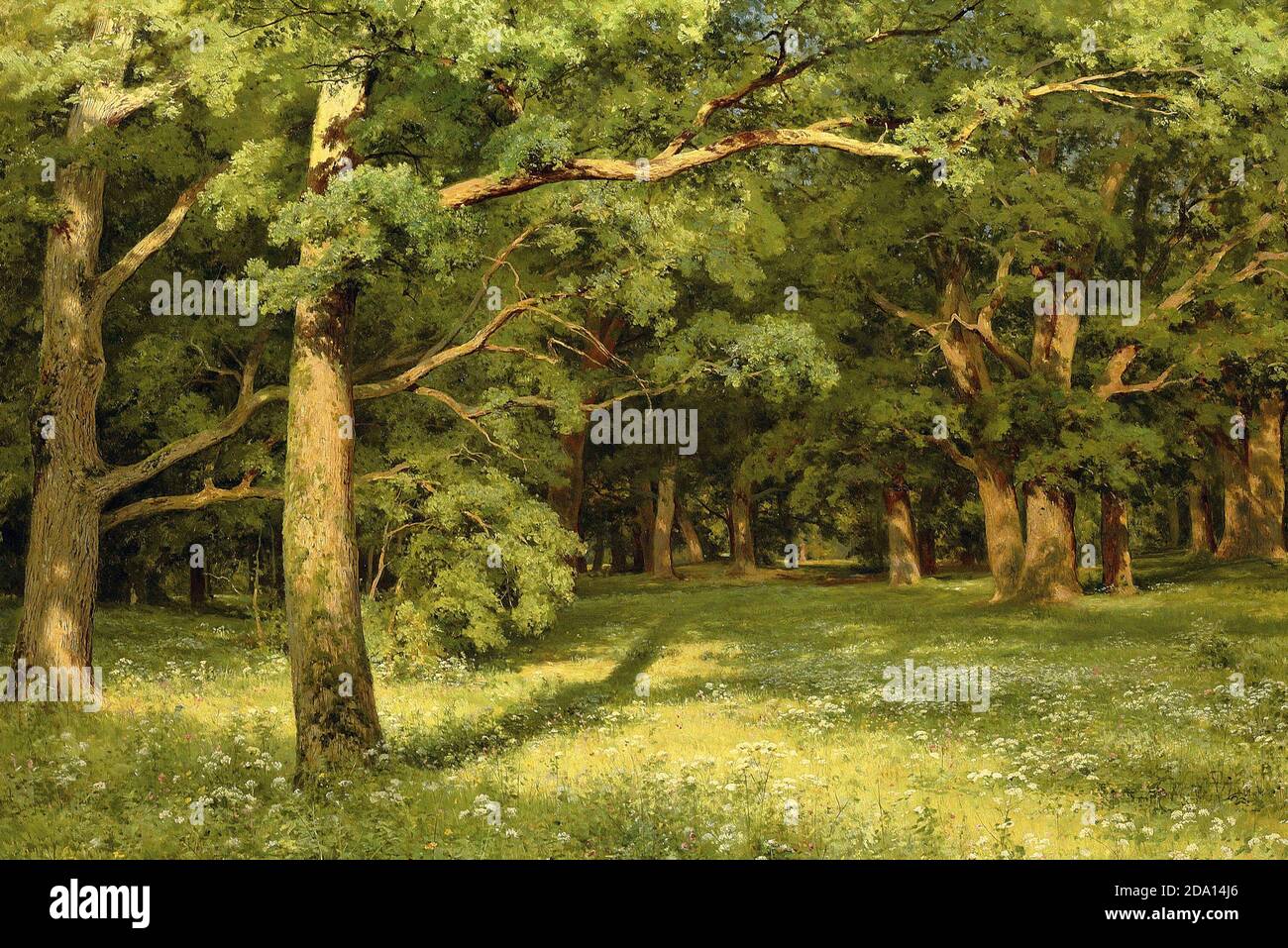 SHISKIN, Ivan Ivanovich - la compensation de la forêt. Peinture à l'huile européenne ancienne, style classique. Banque D'Images