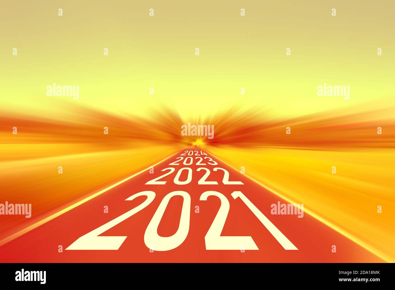 bonne année 2021, 2022, 2023 rue Banque D'Images