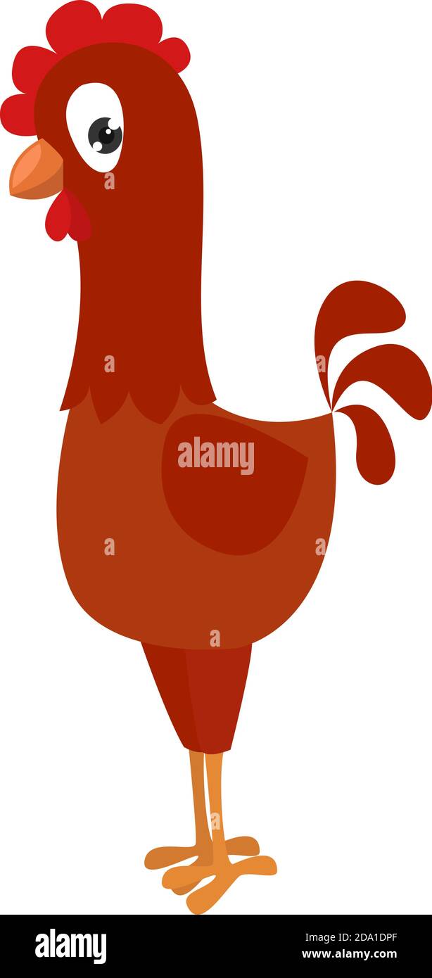 Mignon petit poulet, illustration, vecteur sur fond blanc Illustration de Vecteur Mignon petit poulet, illustration, vecteur sur fond blanc Illustration de Vecteur