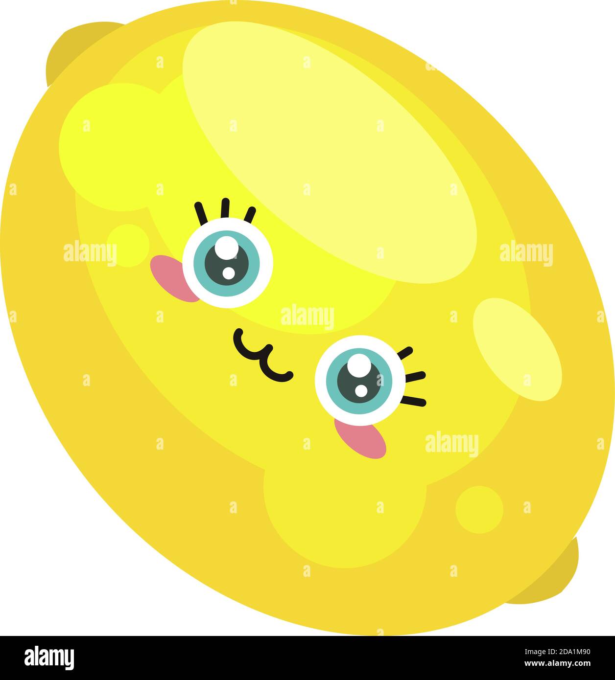 Bébé citron,illustration,vecteur sur fond blanc Illustration de Vecteur