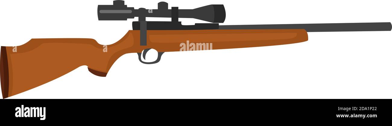Fusil de sniper , illustration, vecteur sur fond blanc Illustration de Vecteur