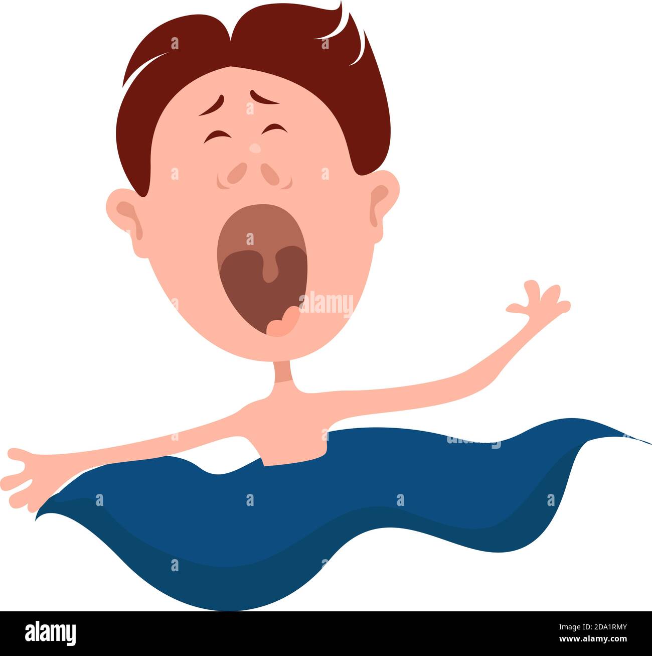 Appel d'aide, illustration, vecteur sur fond blanc Illustration de Vecteur