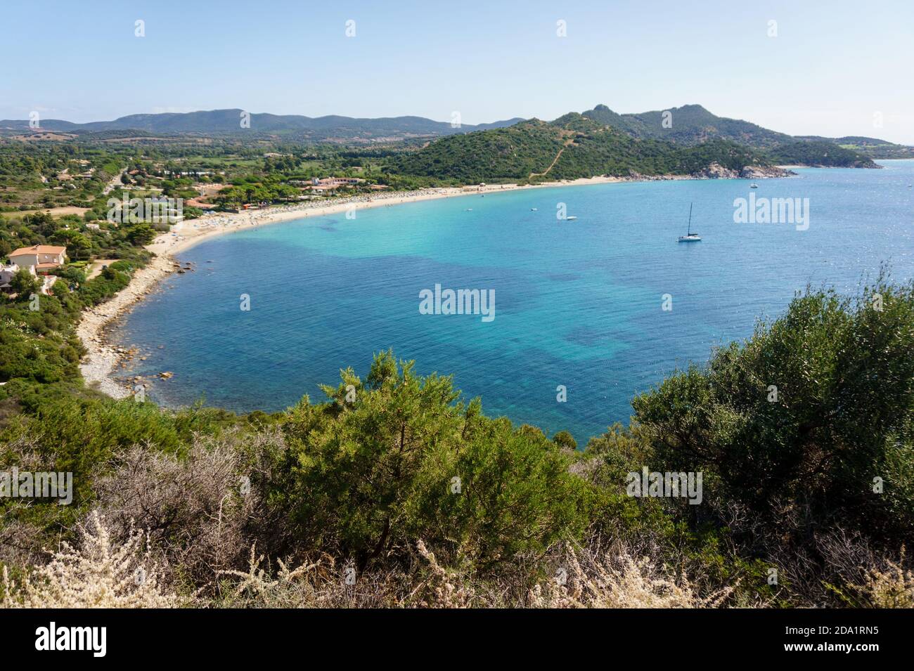 Plage de Solanas, Sardaigne du Sud, Italie Photo Stock - Alamy