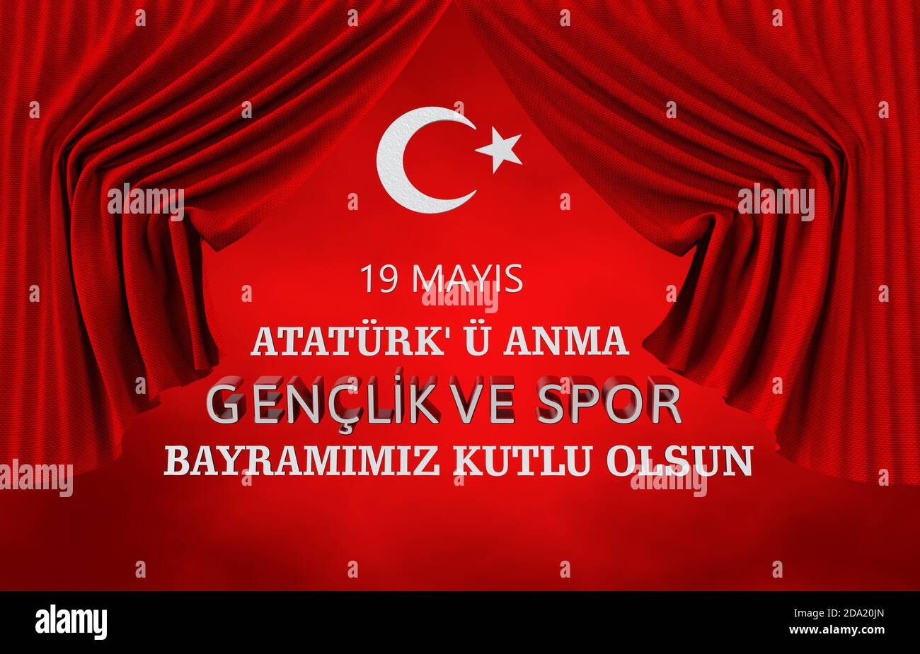 Turquie; drapeau turc, célébration et drapeau turc Banque D'Images