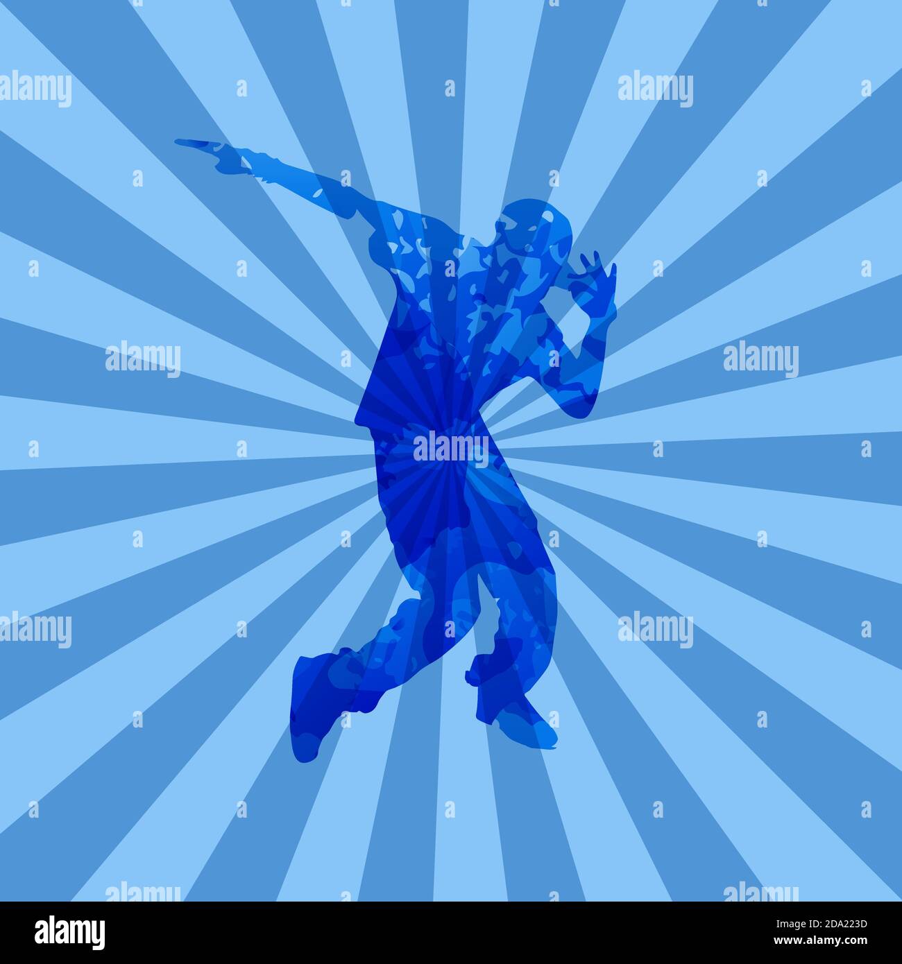 Danseuse hip-hop, Moonwalk Illustration de Vecteur