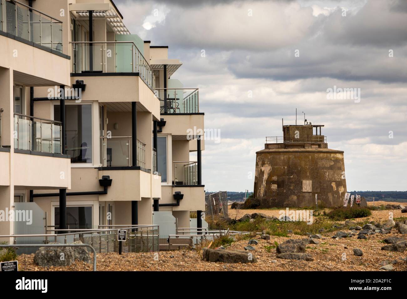 Royaume-Uni, Angleterre, East Sussex, Eastbourne, Langney point, Martello Tower No 66 Banque D'Images