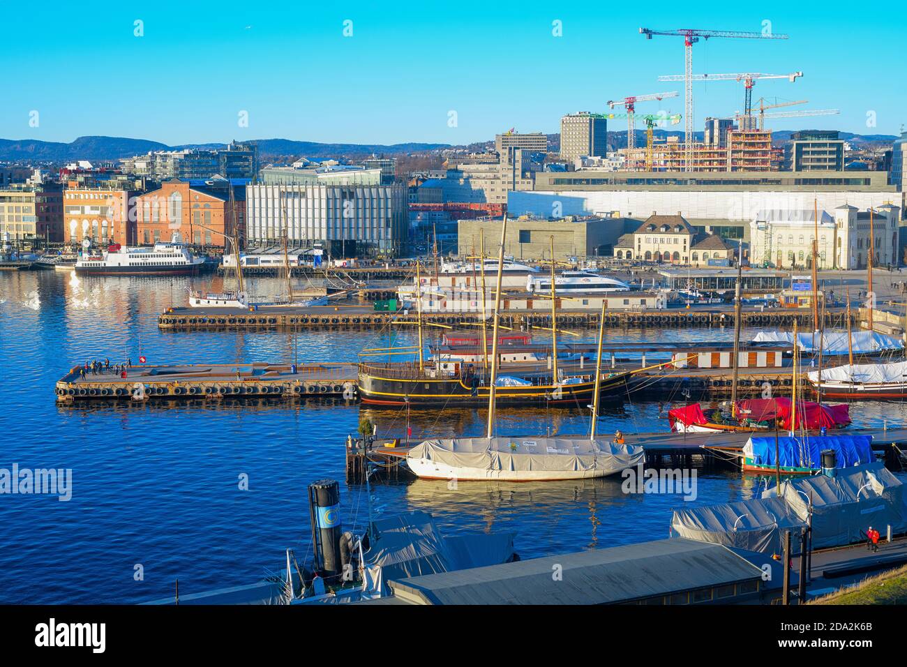 Pipervika Harbour par une journée ensoleillée Banque D'Images