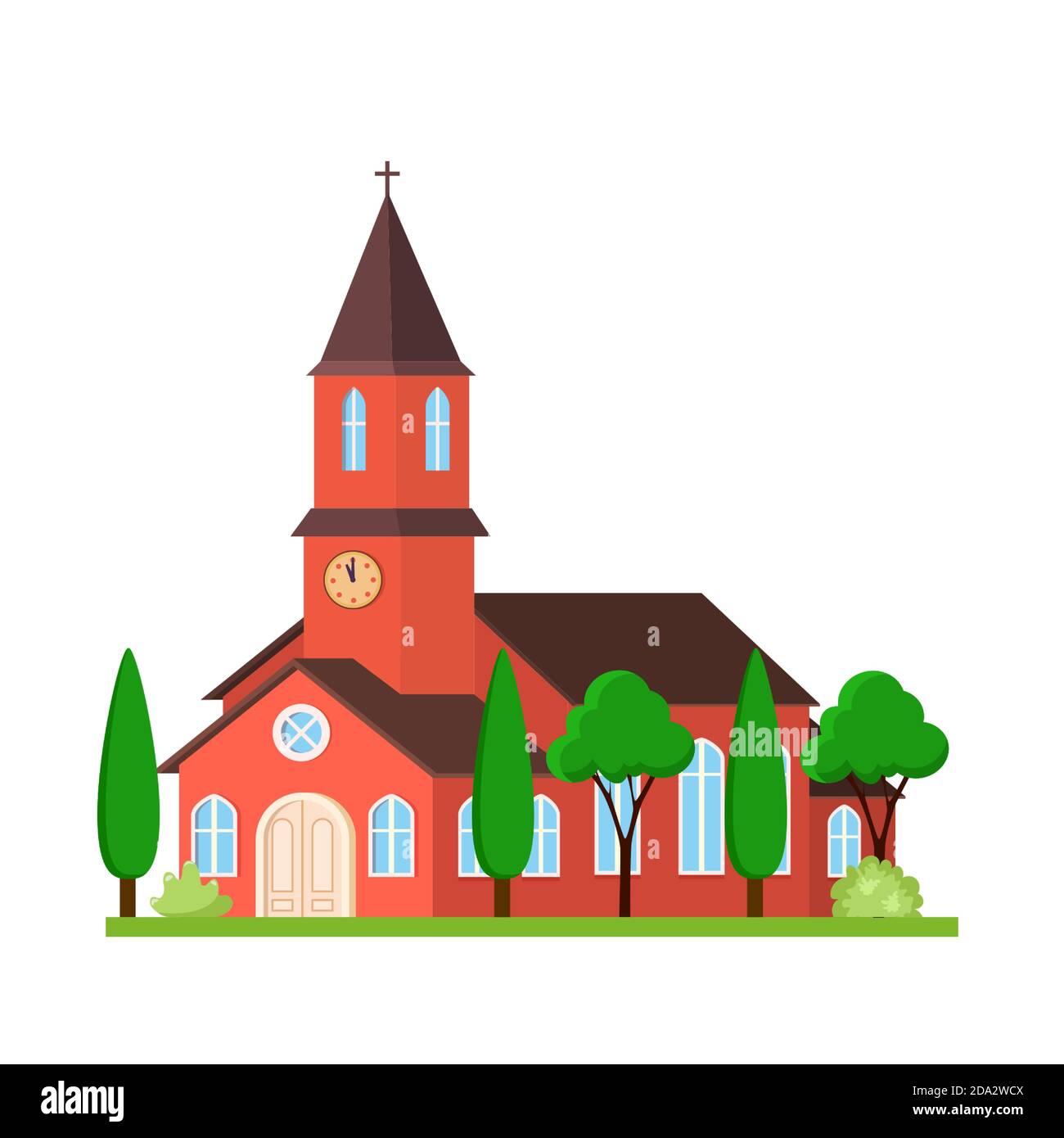 icône église. Pour la conception de sites Web Illustration de Vecteur