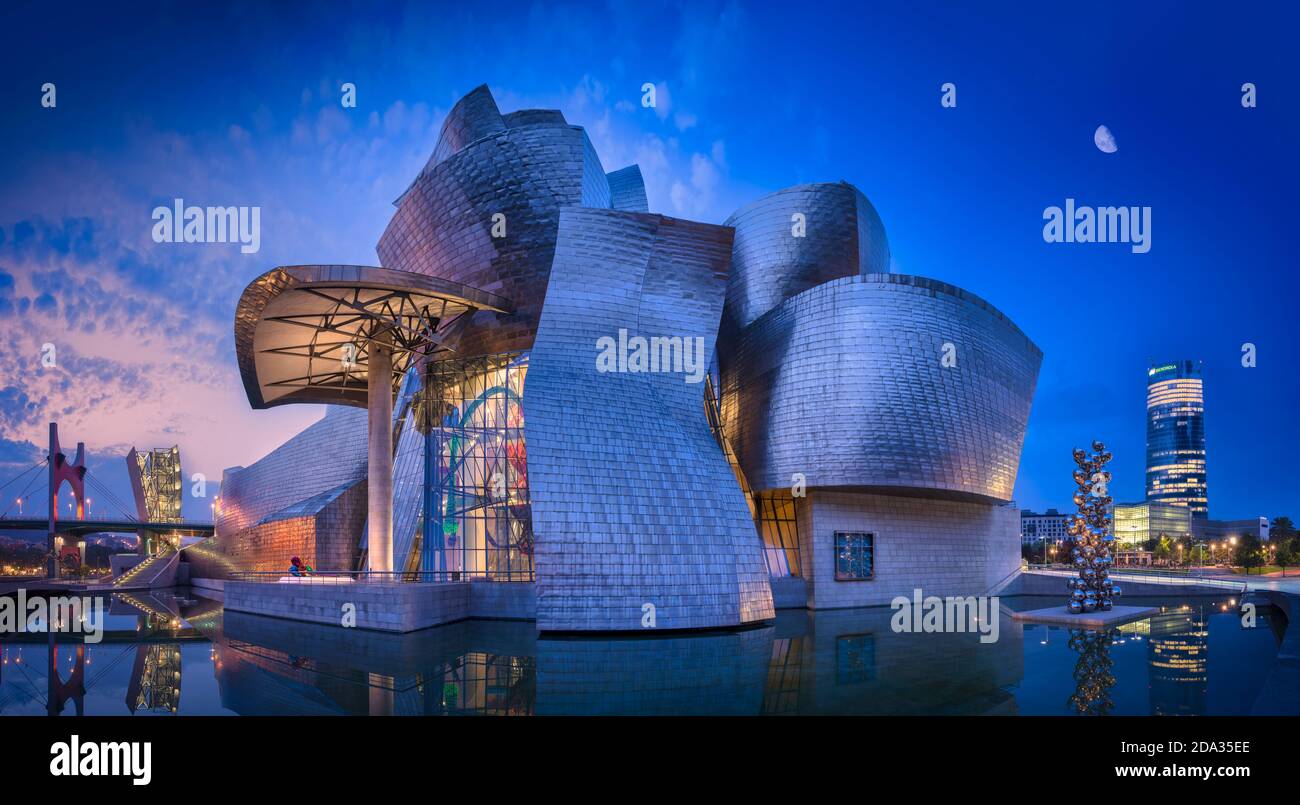 Guggenheim Museum, Bilbao, Pays Basque, Espagne Banque D'Images