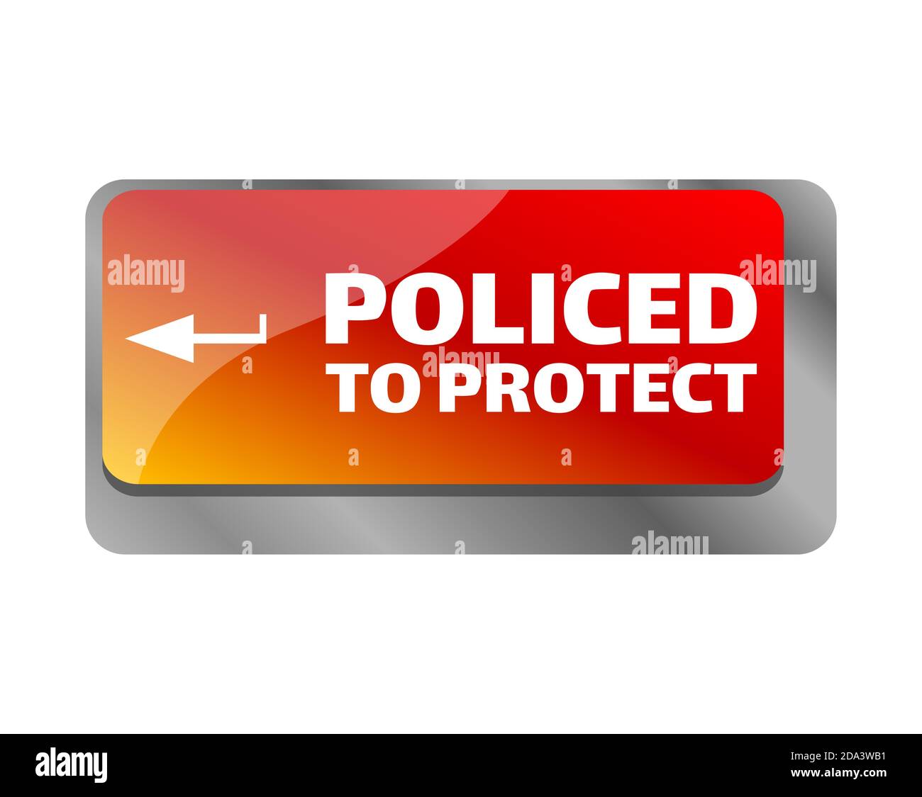 Policé pour protéger . Gros plan sur le clavier, entrez la touche ordinateur. Banque D'Images