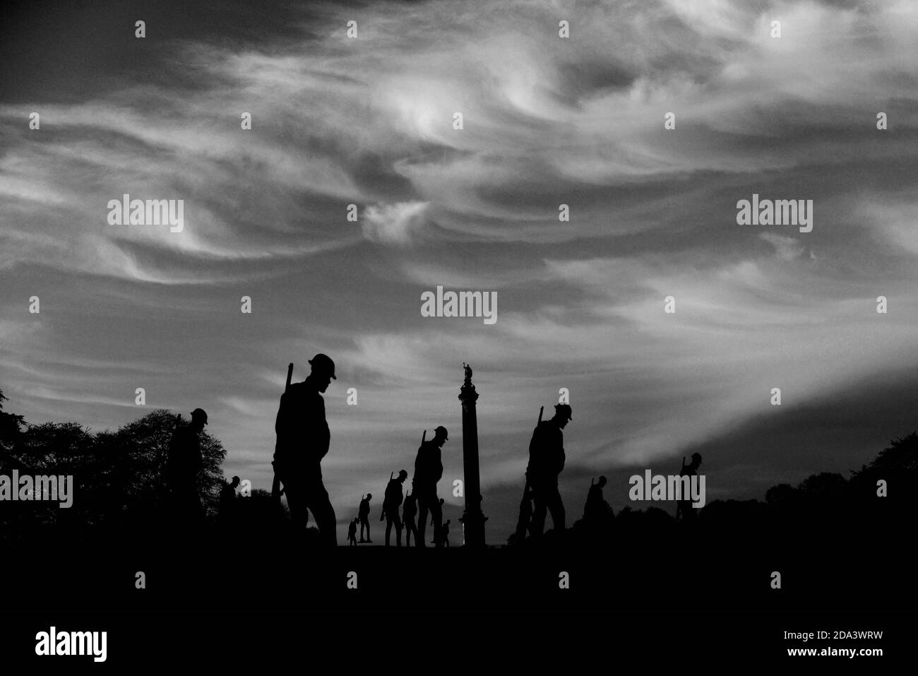 Installation de Giants Art au palais de Blenheim Banque D'Images