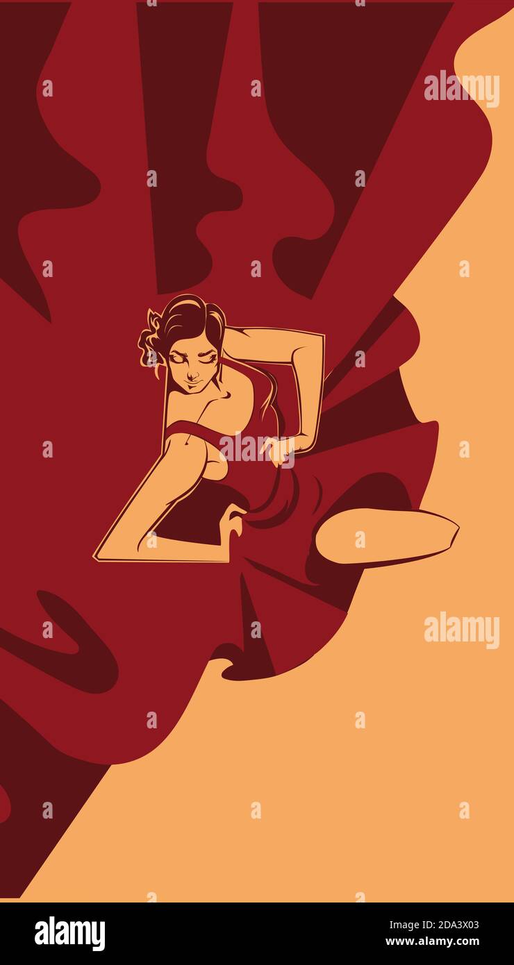 danseur dynamique de flamenco Banque D'Images