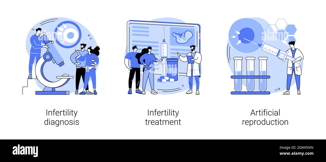 Clinique de fertilité résumé concept illustrations vectorielles. Illustration de Vecteur
