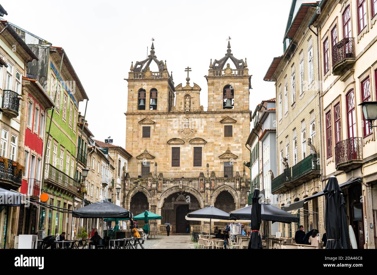 La cathédrale de Braga au Portugal Banque D'Images