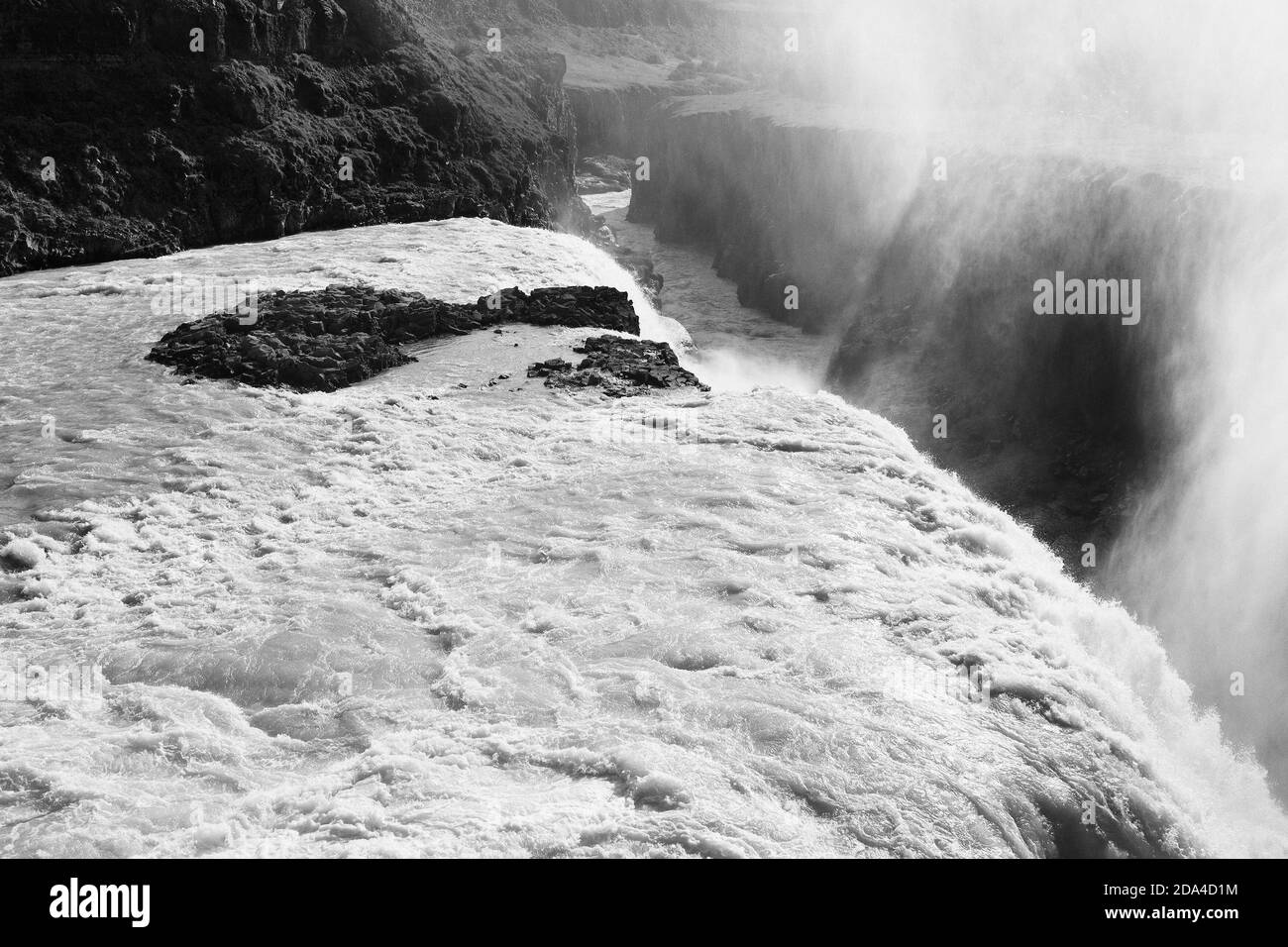 Chute d'eau de Gullfoss en Islande, en Europe Banque D'Images