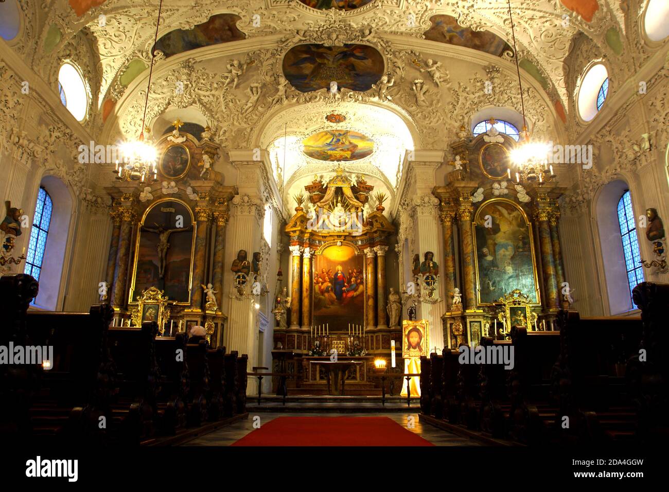 L'église hospitalière du Saint-Esprit à Innsbruck, Autriche Banque D'Images