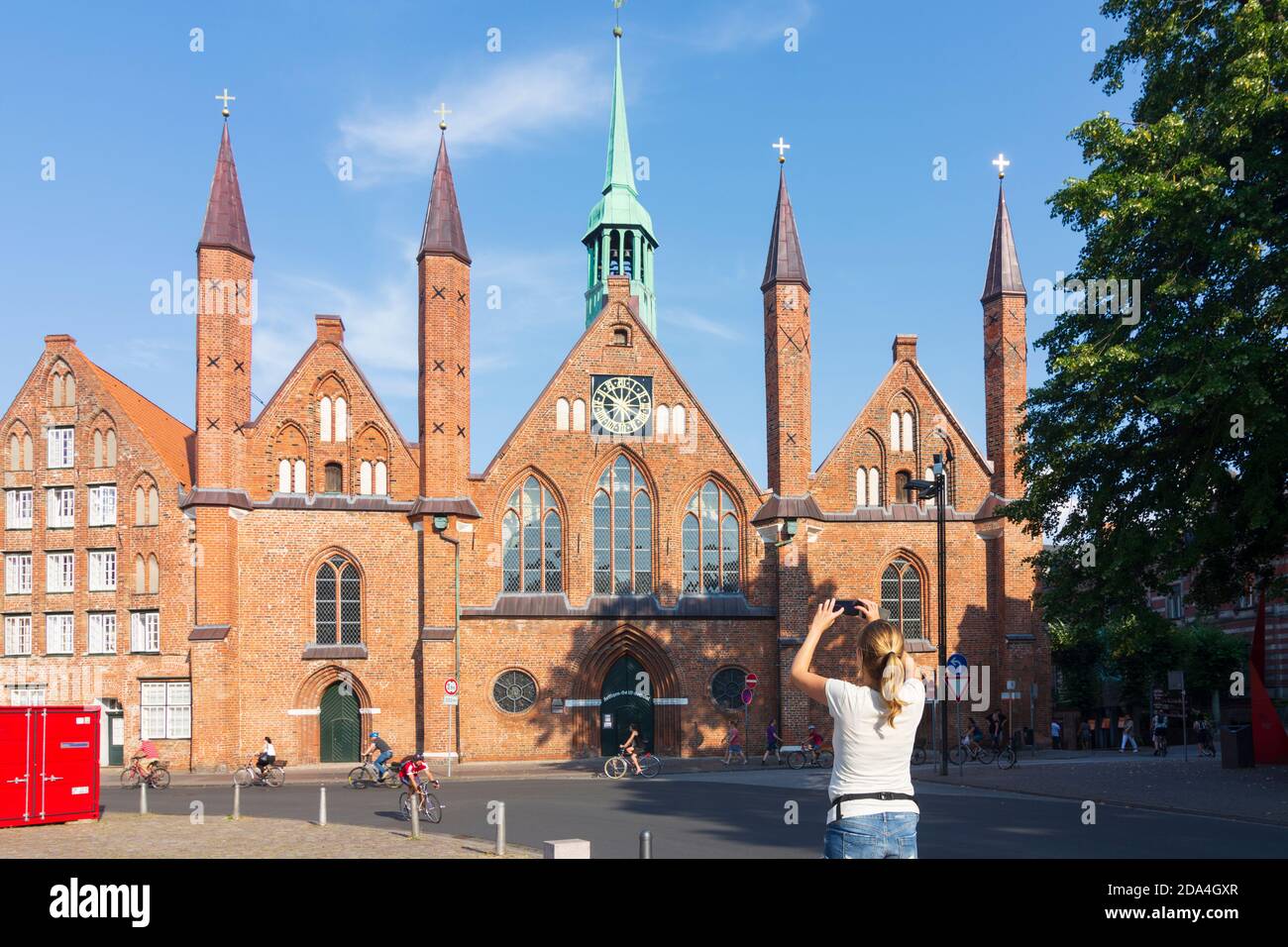 Lübeck: Heiligen-Geist-Hospital, retraite et maison de repos, Ostsee (Mer Baltique), Schleswig-Holstein, Allemagne Banque D'Images