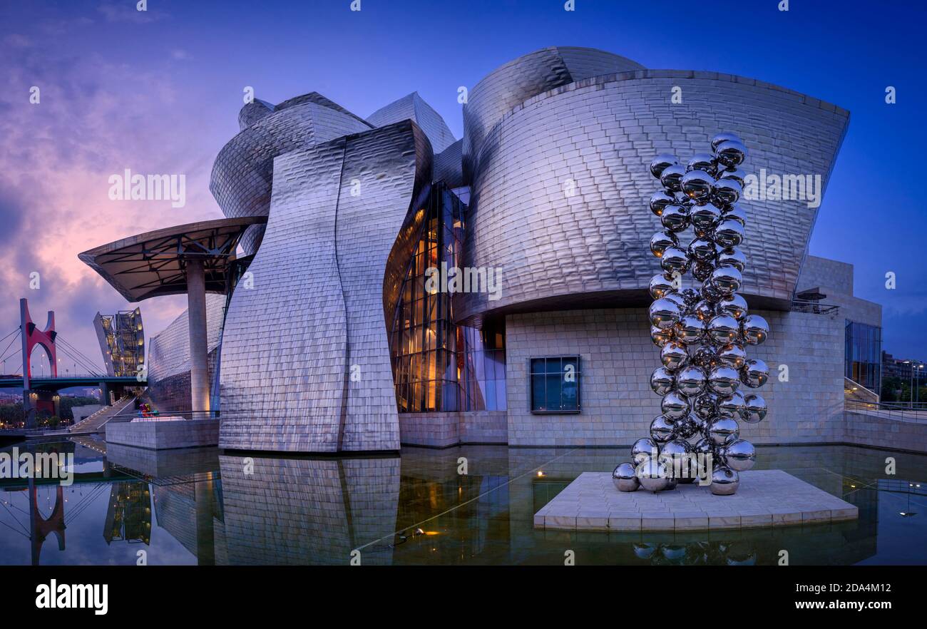 Guggenheim Museum, Bilbao, Pays Basque, Espagne Banque D'Images