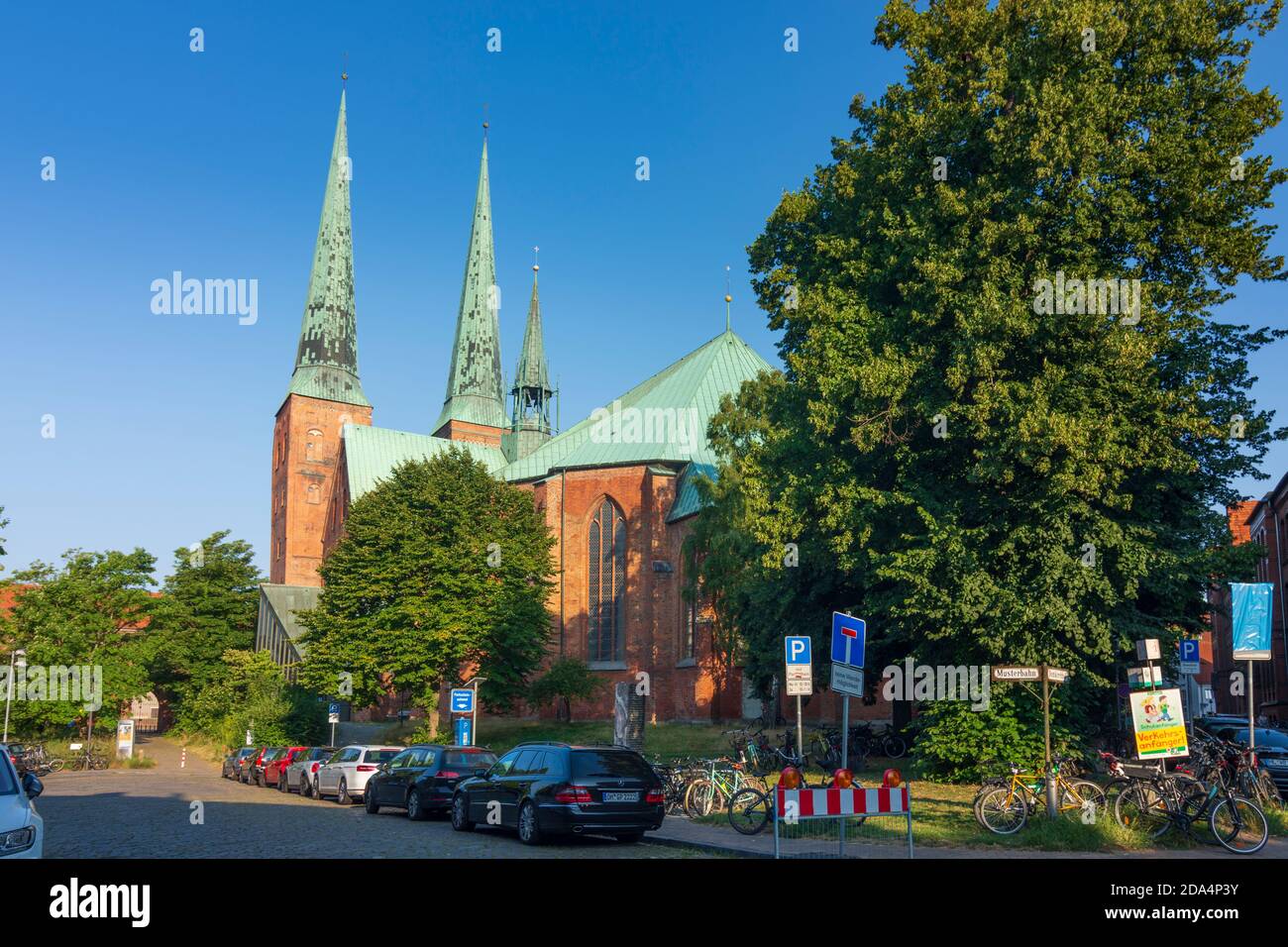 Lübeck : Cathédrale de Lübeck, Ostsee (Mer Baltique), Schleswig-Holstein, Allemagne Banque D'Images