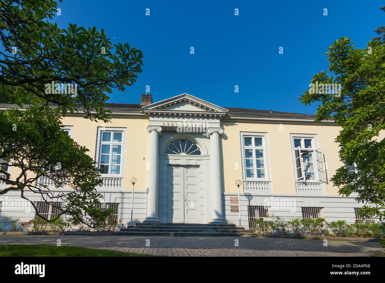 Lübeck: Villa Lindesche, aujourd'hui Standesamt (bureau d'enregistrement), Ostsee (mer Baltique), Schleswig-Holstein, Allemagne Banque D'Images