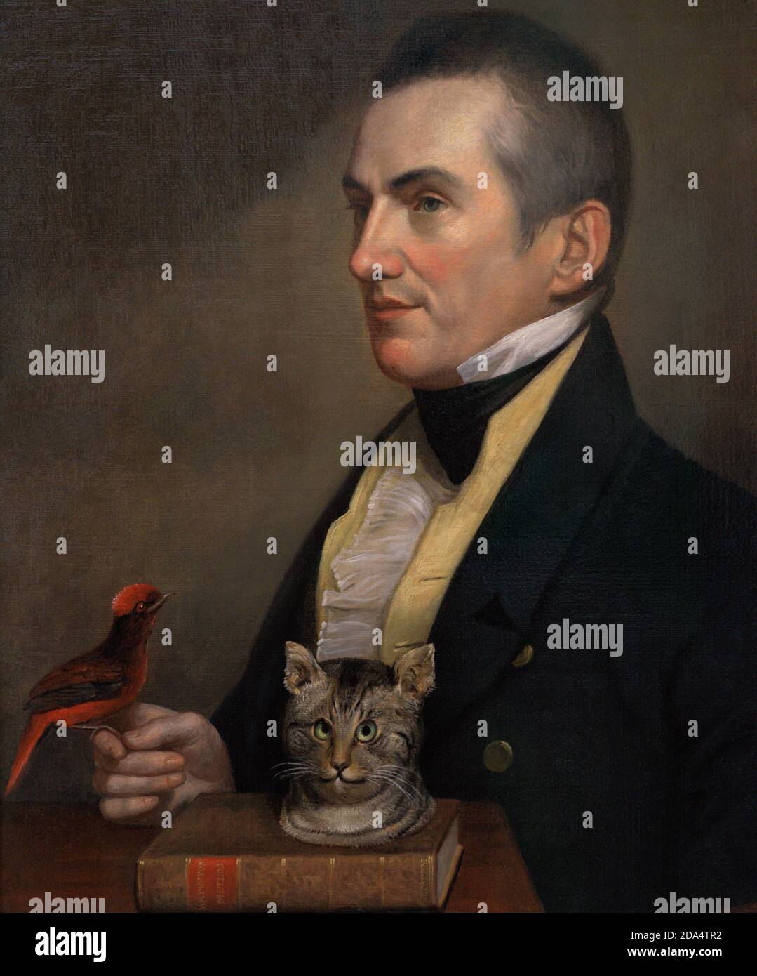 Charles Waterton (1782-1865). Naturaliste anglais pionnier et voyageur. Il a inventé une nouvelle méthode de taxidermie. Portrait de Charles Wilson Peale (1741-1827). Huile sur toile (61,3 x 51,4 cm), 1824. Galerie nationale de portraits. Londres, Angleterre, Royaume-Uni. Banque D'Images