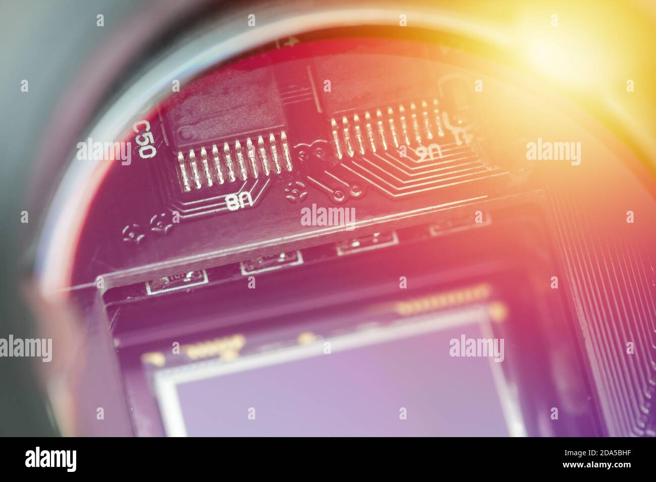 Capteur CCD modernes close-up Banque D'Images